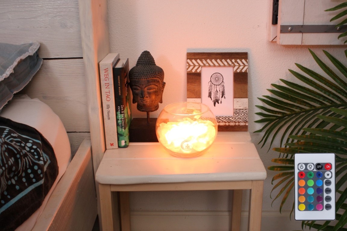 Bergkristal lamp Peace