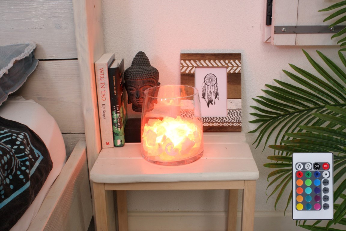 Rozenkwarts lamp Nirvana